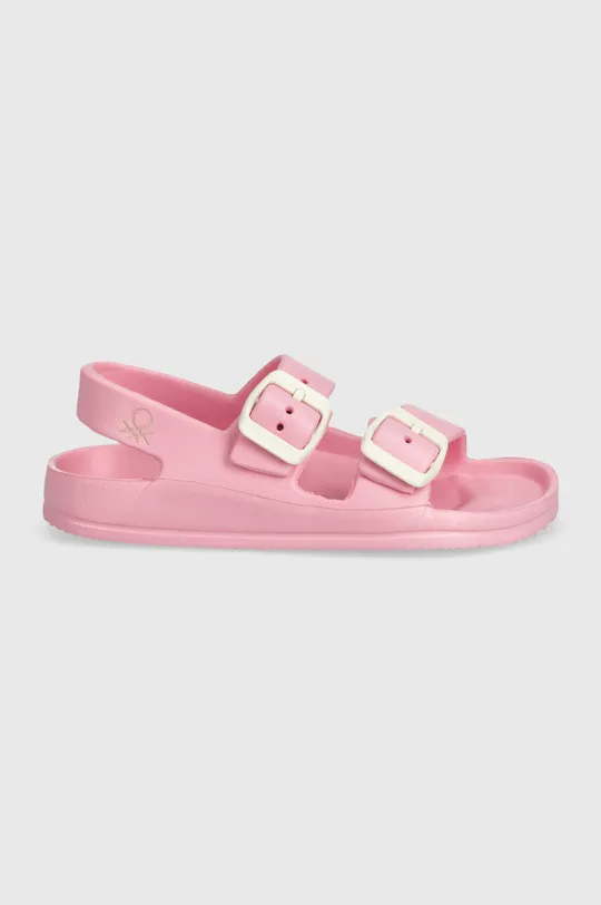 Дитячі сандалі United Colors of Benetton рожевий