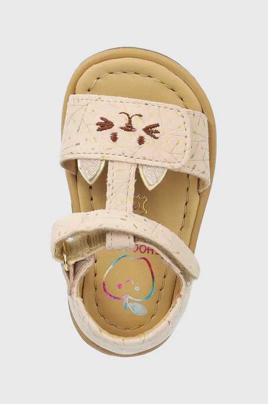 béžová Detské semišové sandále Shoo Pom TITY MIAOU