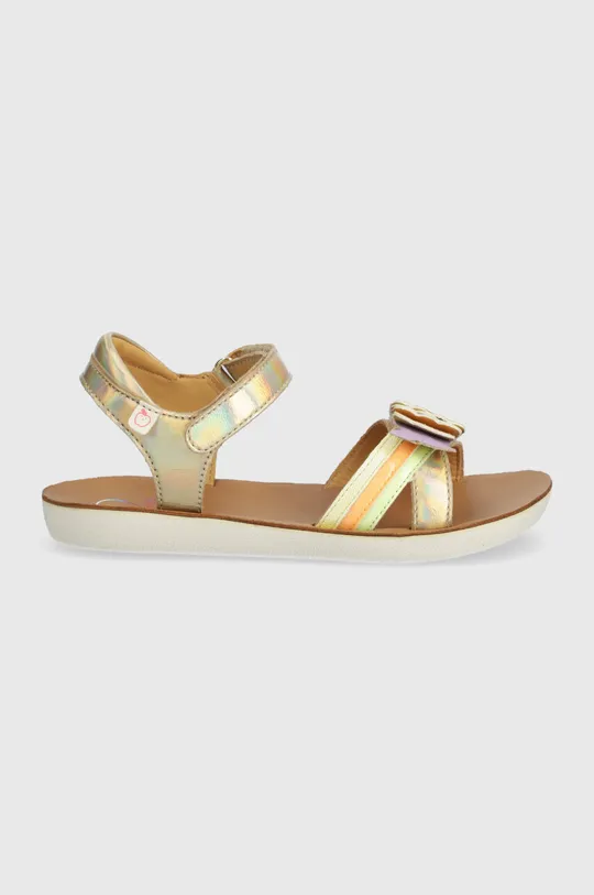 Detské kožené sandále Shoo Pom GOA BUBULLE zlatá