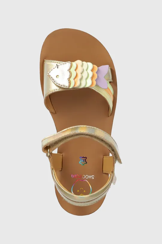 zlatá Detské kožené sandále Shoo Pom GOA BUBULLE