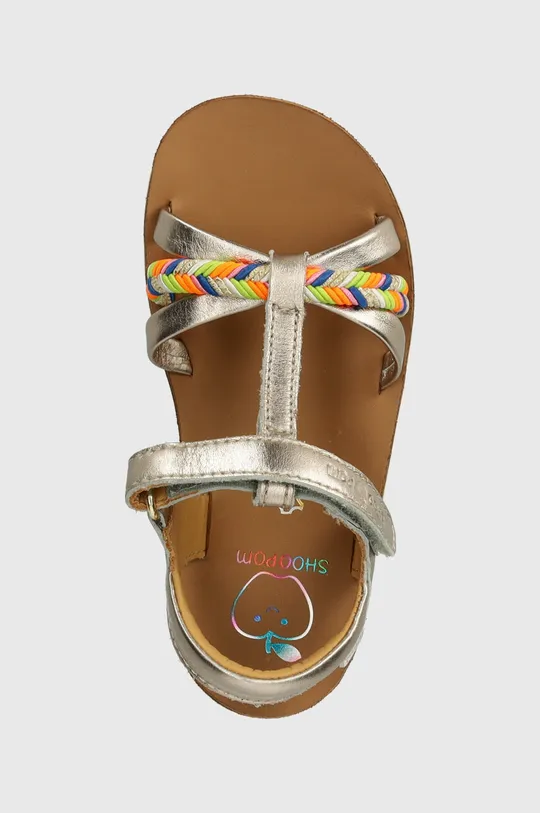 béžová Detské kožené sandále Shoo Pom GOA SALOME