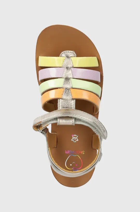 zlatá Detské kožené sandále Shoo Pom GOA SPART