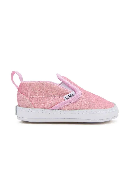 розовый Детские кеды Vans Slip-On V Crib Для девочек