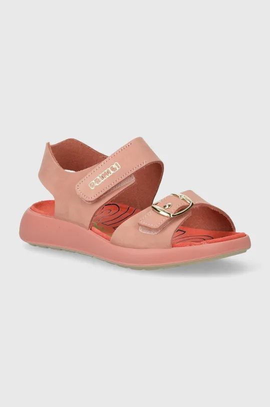 рожевий Дитячі сандалі з нубуку Primigi Для дівчаток