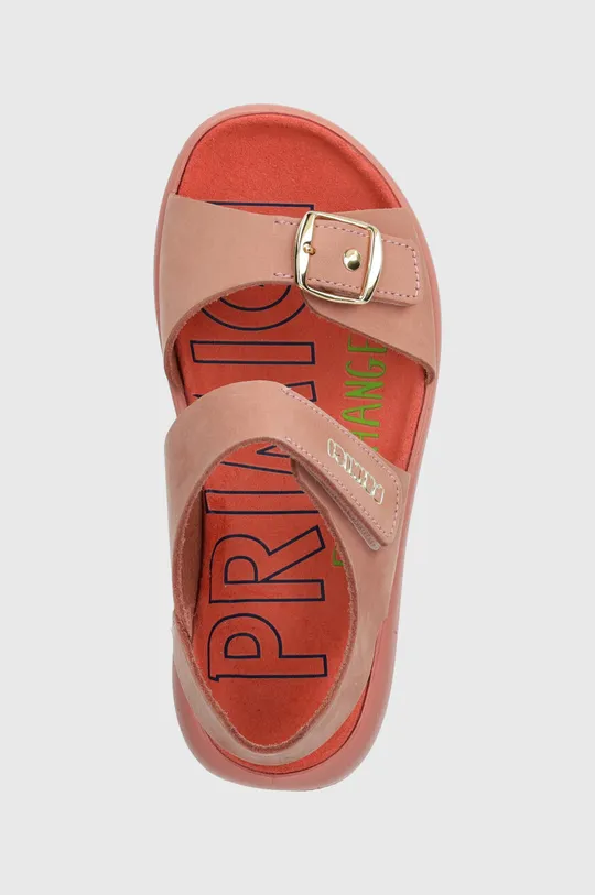 ružová Detské nubukové sandále Primigi