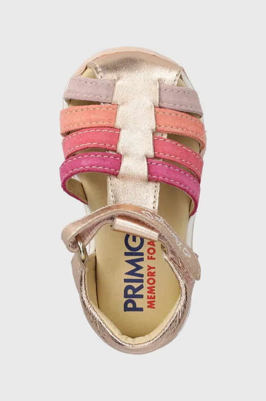 ružová Detské kožené sandále Primigi