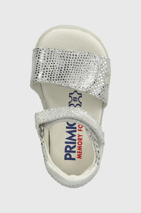 срібний Дитячі замшеві сандалі Primigi