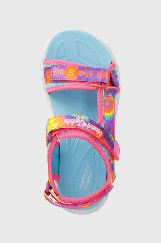 rosa Skechers sandali per bambini HEART LIGHTS SANDALS COLOR GROOVE