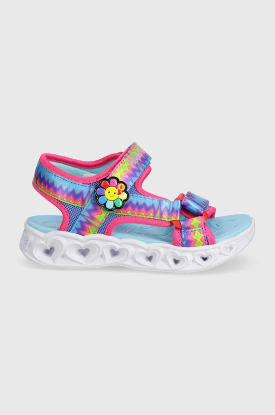 Dječje sandale Skechers HEART LIGHTS SANDALS MISS VIBRANT tirkizna