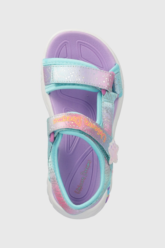 turkusowy Skechers sandały dziecięce UNICORN DREAMS SANDAL MAJESTIC BLISS