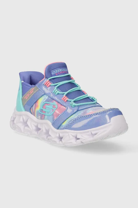 Παιδικά αθλητικά παπούτσια Skechers GALAXY LIGHTS TIE DYE TAKEOFF μωβ