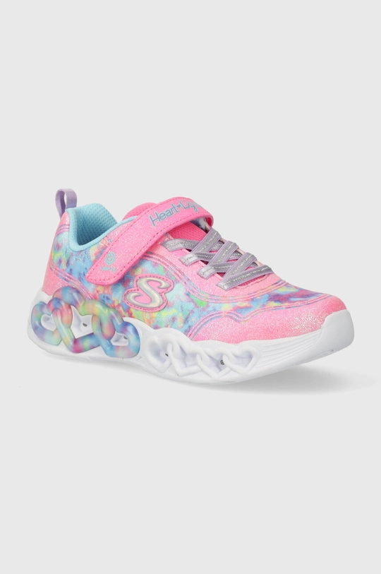 rózsaszín Skechers gyerek sportcipő INFINITE HEART LIGHTS COLOR LOVIN Lány