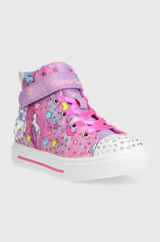 Παιδικά πάνινα παπούτσια Skechers TWINKLE SPARKS UNICORN DAYDREAM ροζ