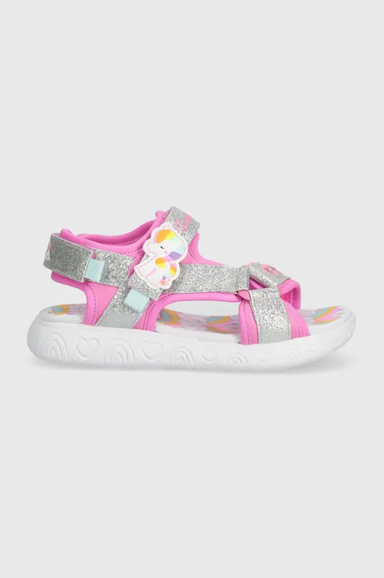 Detské sandále Skechers RAINBOW SHINES UNICORN SPARKLES ružová