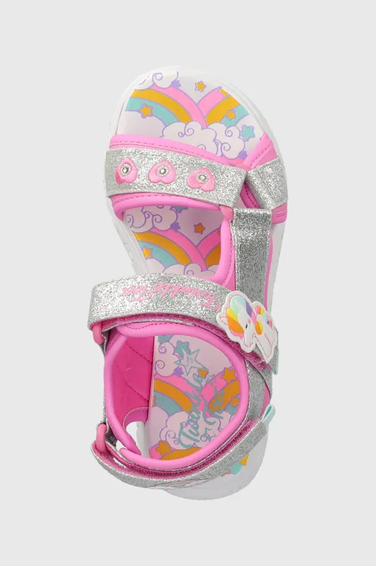 rosa Skechers sandali per bambini RAINBOW SHINES UNICORN SPARKLES