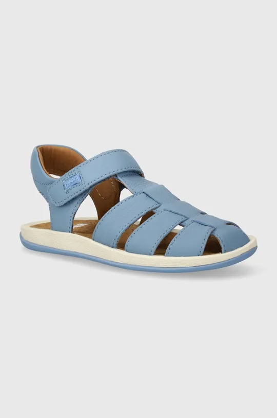 modrá Detské kožené sandále Camper Dievčenský