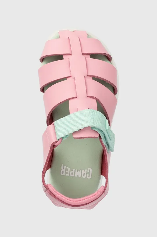 рожевий Дитячі шкіряні сандалі Camper