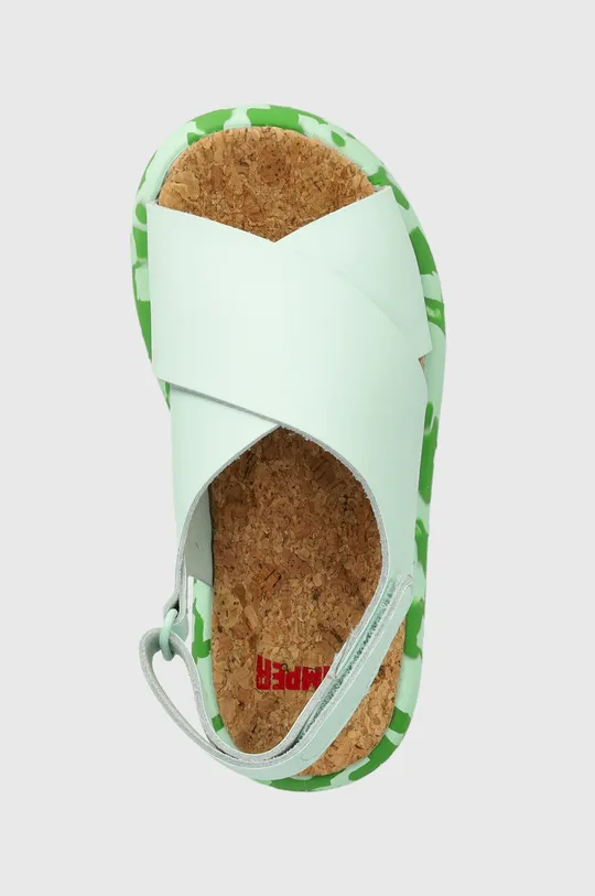 зелений Дитячі шкіряні сандалі Camper