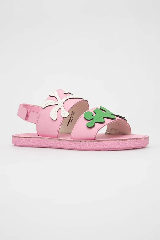 różowy Camper sandały skórzane dziecięce Dziewczęcy