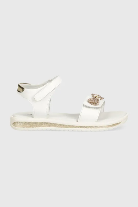 Detské kožené sandále Patrizia Pepe biela