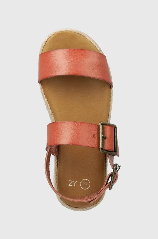 oranžová Detské sandále zippy