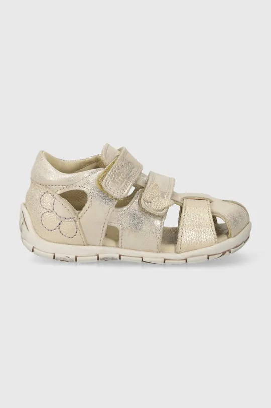 Detské kožené sandále Froddo zlatá
