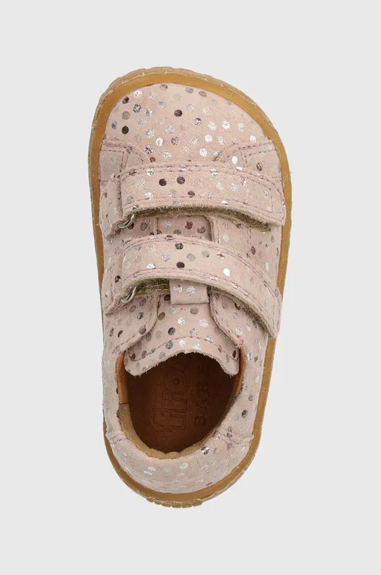 рожевий Дитячі замшеві туфлі Froddo