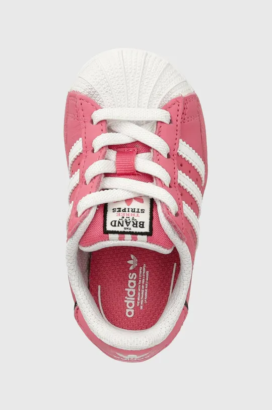 różowy adidas Originals sneakersy dziecięce SUPERSTAR