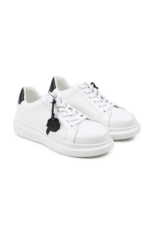 λευκό Παιδικά δερμάτινα αθλητικά παπούτσια Karl Lagerfeld Παιδικά