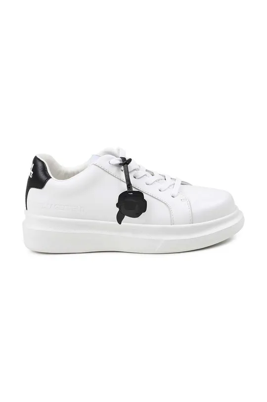 Παιδικά δερμάτινα αθλητικά παπούτσια Karl Lagerfeld λευκό