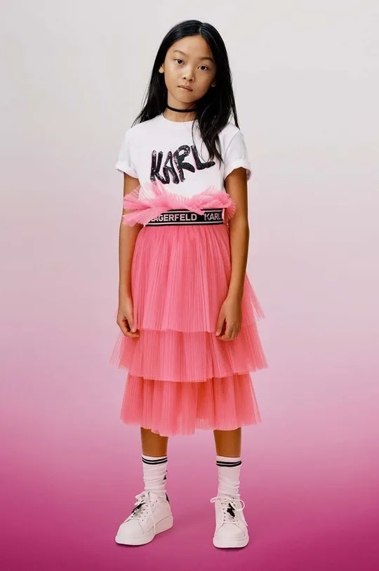 Детские кожаные кроссовки Karl Lagerfeld
