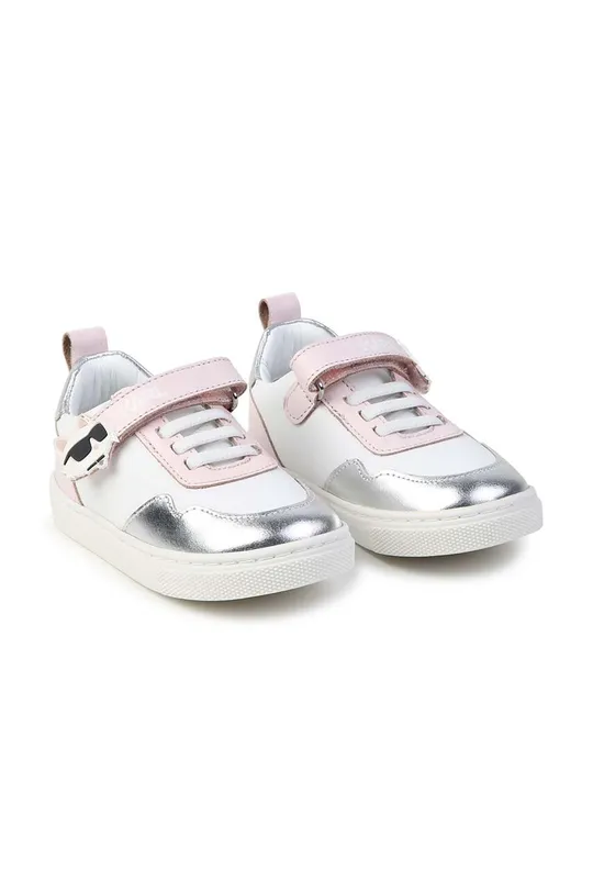 grigio Karl Lagerfeld scarpe da ginnastica per bambini in pelle Bambini