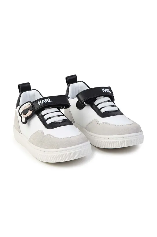 nero Karl Lagerfeld scarpe da ginnastica per bambini in pelle Bambini