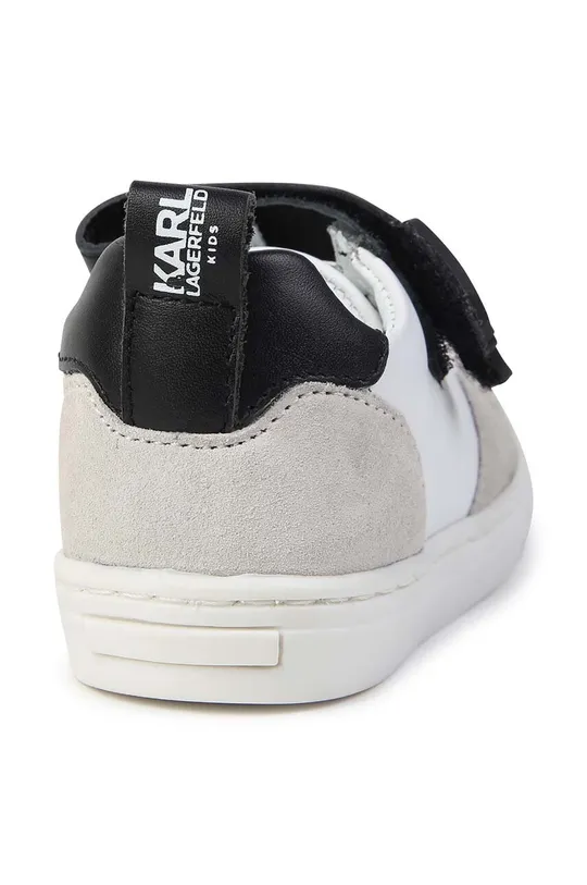 Karl Lagerfeld sneakersy skórzane dziecięce Cholewka: Skóra naturalna, Wnętrze: Materiał tekstylny, Podeszwa: Materiał syntetyczny