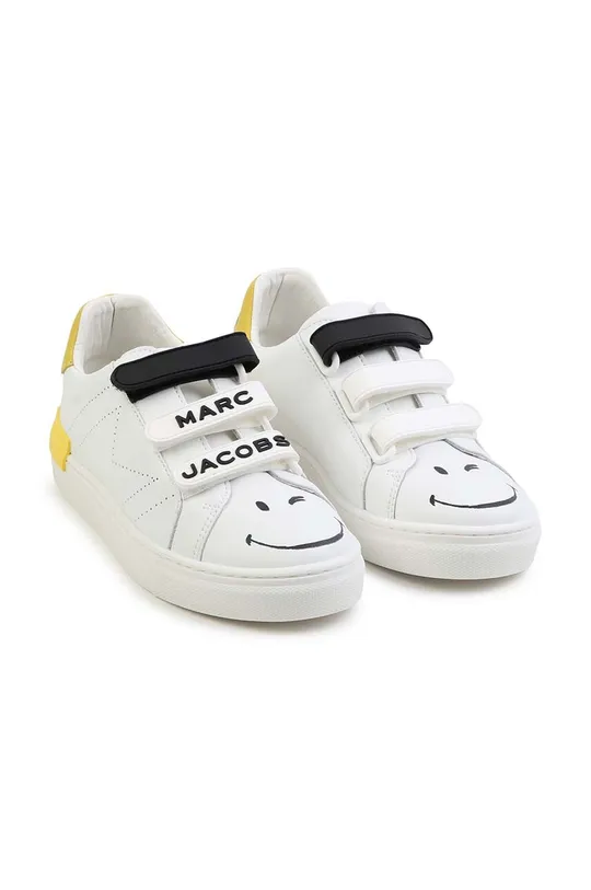 bela Otroške usnjene superge Marc Jacobs x Smiley Otroški