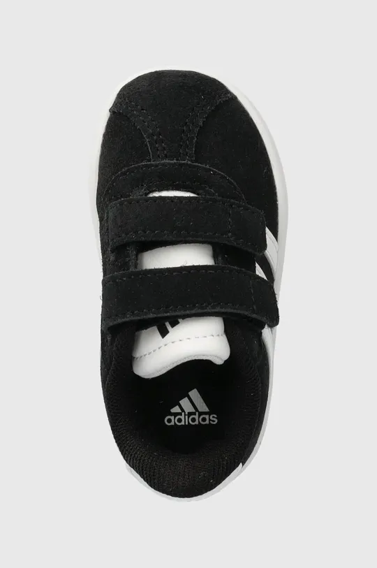 crna Dječje tenisice od brušene kože adidas VL COURT 3.0 CF I