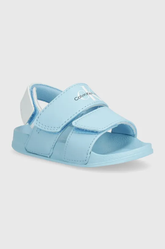modrá Detské sandále Calvin Klein Jeans Detský