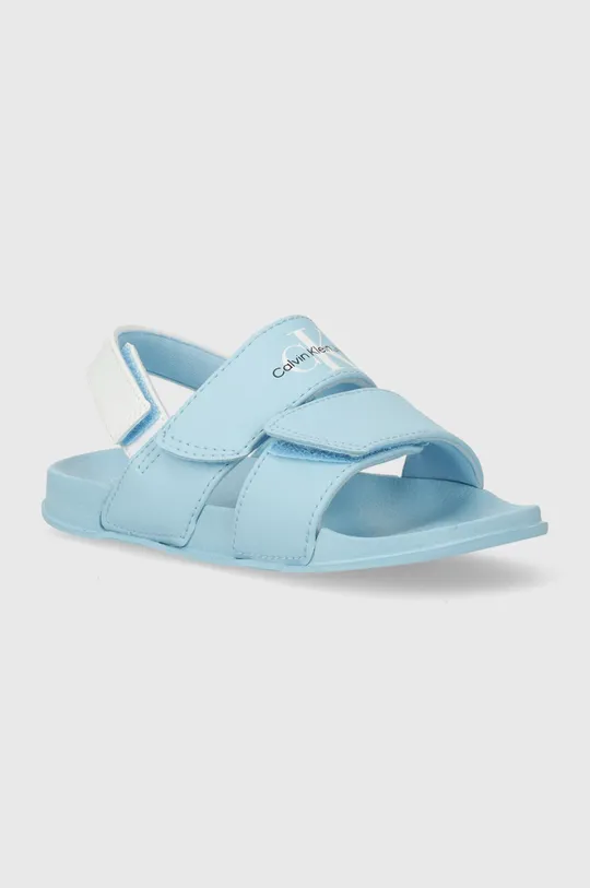 modrá Detské sandále Calvin Klein Jeans Detský