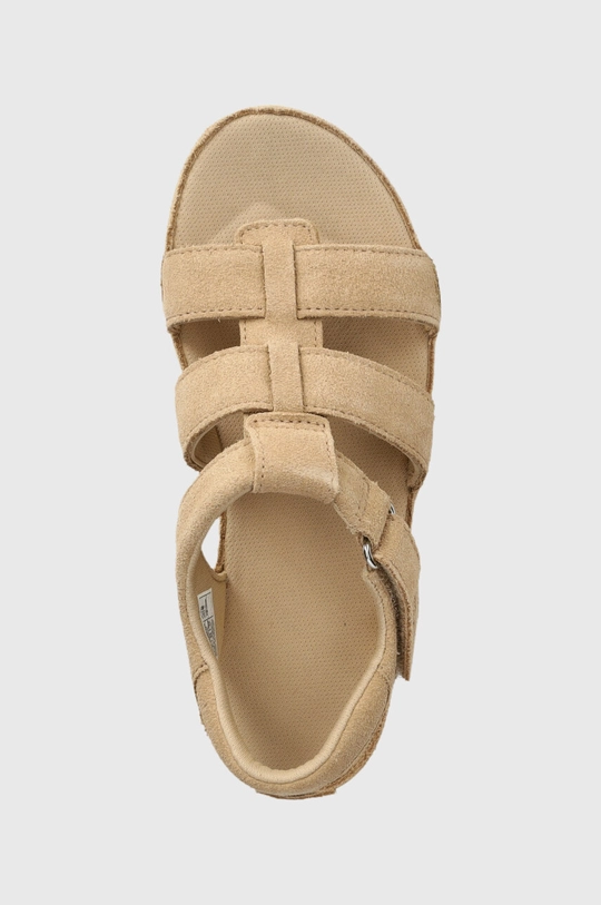 beżowy UGG sandały zamszowe dziecięce GOLDENSTAR STRAP