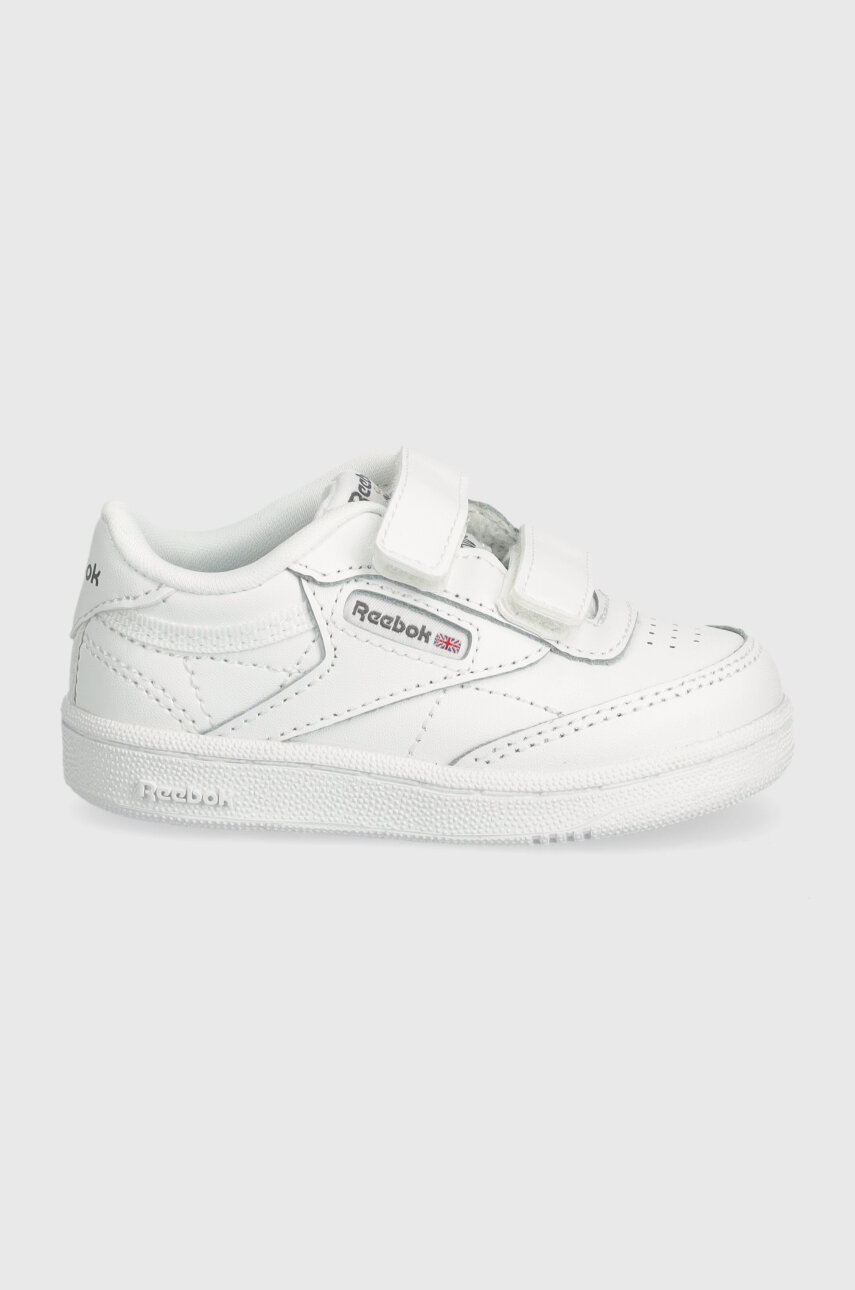 Детские кожаные кроссовки Reebok Classic Club C цвет белый 100075007 ...