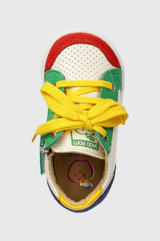 multicolore Shoo Pom scarpe da ginnastica per bambini in pelle BOUBA ZIP BOX