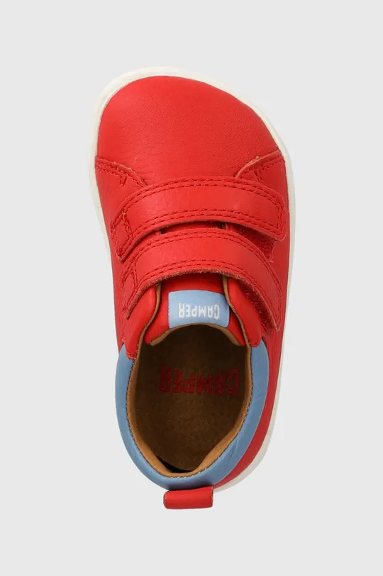 κόκκινο Δερμάτινα παιδικά κλειστά παπούτσια Camper