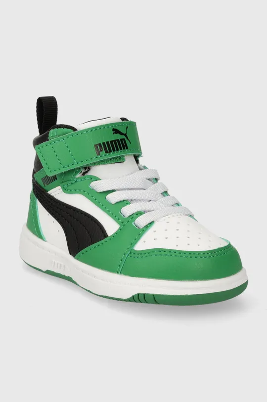 Puma sneakersy dziecięce Rebound V6 Mid AC+ In zielony