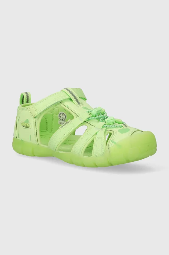 zelená Detské sandále Keen SEACAMP II CNX Detský