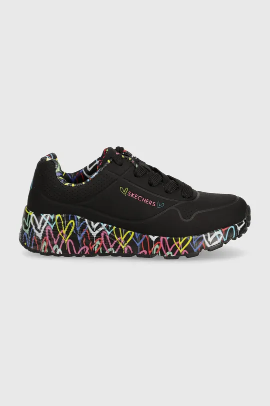 Skechers scarpe da ginnastica per bambini UNO LITE LOVELY LUV nero