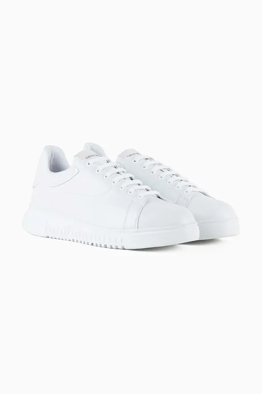 Emporio Armani sneakersy skórzane biały