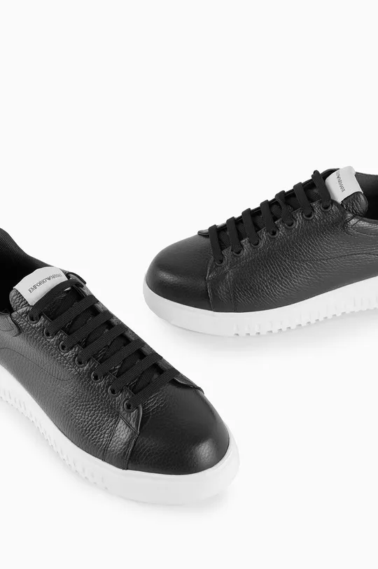 nero Emporio Armani sneakers in pelle