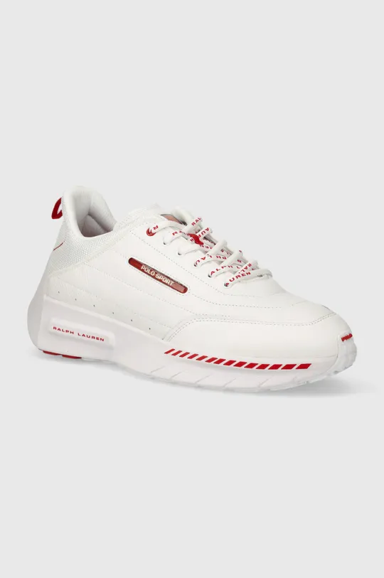 λευκό Δερμάτινα αθλητικά παπούτσια Polo Ralph Lauren Ps 250 Ανδρικά