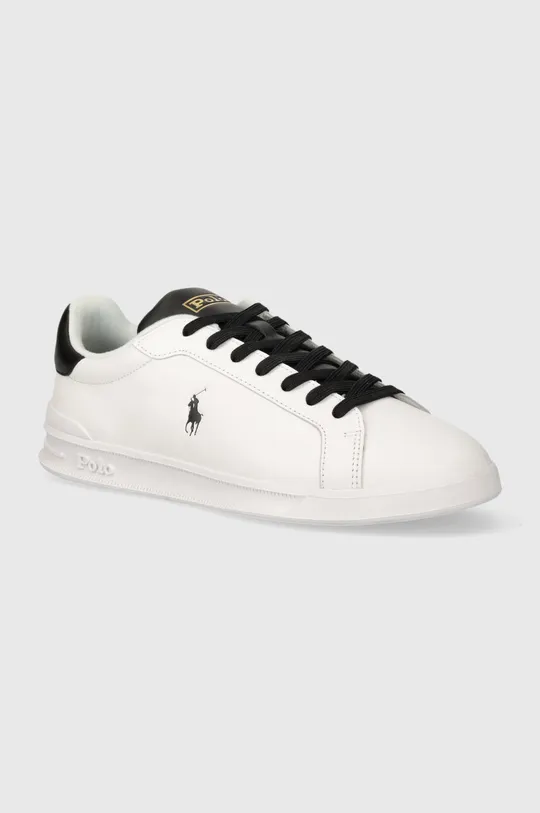 λευκό Δερμάτινα αθλητικά παπούτσια Polo Ralph Lauren Hrt Crt II Ανδρικά