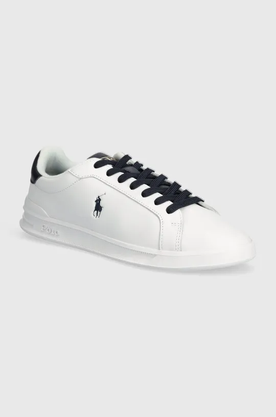 λευκό Δερμάτινα αθλητικά παπούτσια Polo Ralph Lauren Hrt Crt II Ανδρικά